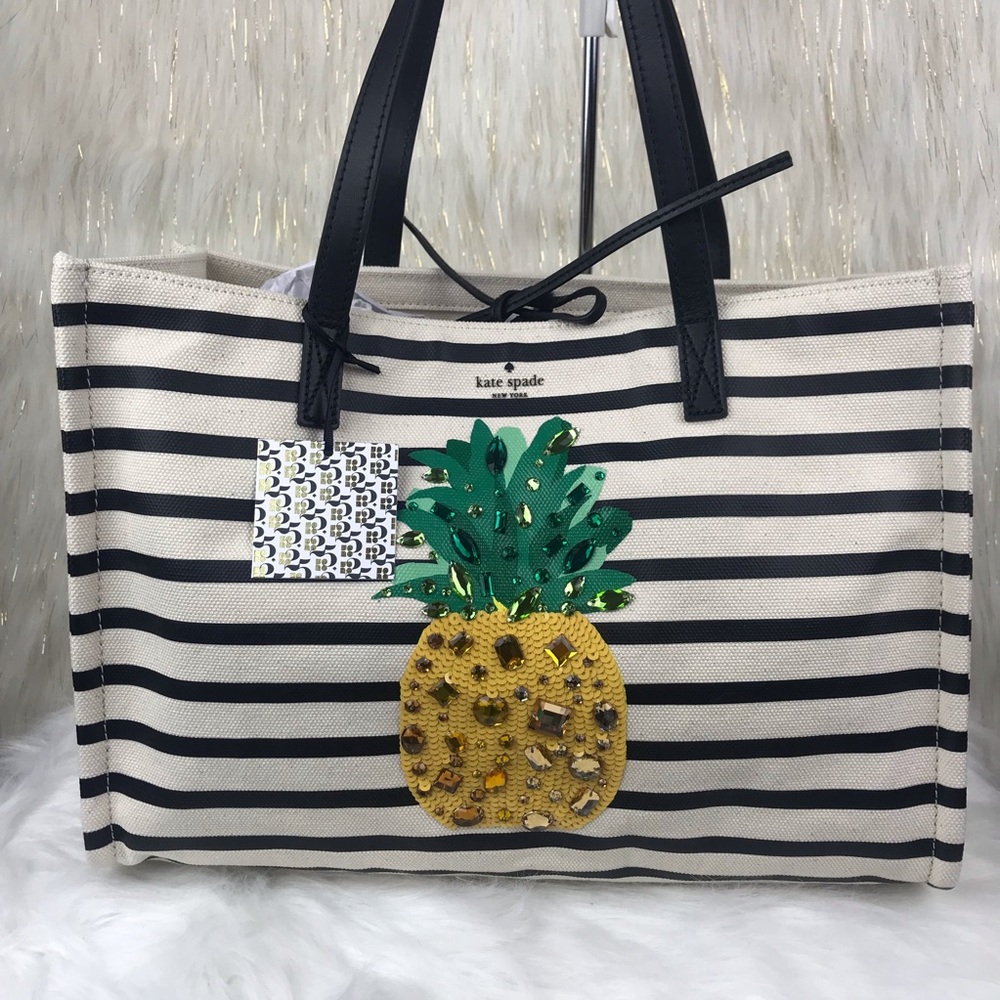❌SOLD❌KATE SPADE PINEAPPLE MEGA SAM SHOULDER/TOTE - Picture 3 of 8